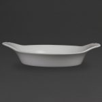 Olympia Whiteware Round Eared Dishes 220mm (6 Pack)