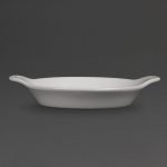 Olympia Whiteware Round Eared Dishes 170 x 140mm (6 Pack)