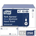 Tork Xpress Multifold Hand Towels Blue H2 (12 Pack) - Image 2