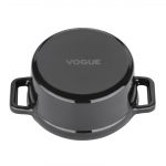 Vogue Cast Iron Round Mini Pot Black 240ml - Image 2