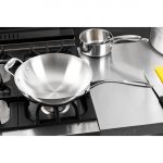 Vogue Tri Wall Wok Flat Base 30cm - Image 8