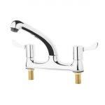 Vogue Twin Mixer Lever Deck Tap - Image 2