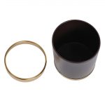 Bolero Waste Paper Bin Brown with Gold Rim 10.2Ltr - Image 3