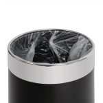 Bolero Waste Paper Bin Black with Silver Rim 10.2Ltr - Image 5