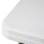 Bolero HDPE Square Folding Table 3ft White (Single) - Image 3