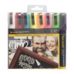 Securit Chalkmaster 6mm Liquid Chalk Pens Assorted Colours (8 Pack) - Image 3